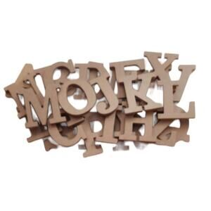 Alphabet Letters Set 4.5" Chipboard Unfinished DIY Crafting & Home Decor A - Z